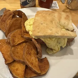 Sweet Chili Pork Roll Sandwich