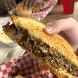Brisket grilled cheese