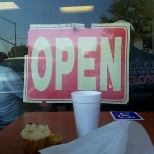 Saturday morning! They're open!