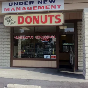 Shop is under new management! Means better donuts!