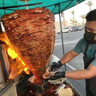 The best Al Pastor Tacos from any taco stand in Oc!