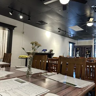 Inside the restaurant