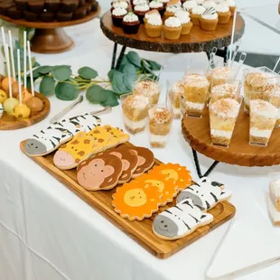 "Wild One" dessert table