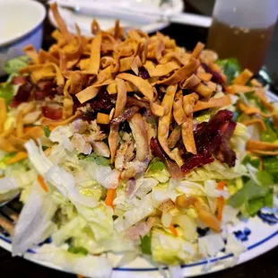 Dinner@Anyplace Cocktail Lounge; 12/21/2023.We also ordered again,Da Ono Chinese Chicken Salad &amp; shared it!! Oriental Dressing on da side