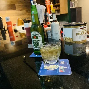 Heiny light and Crown &amp; coke