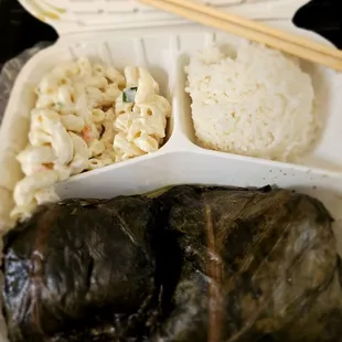 My Super yummy Lunch fr @Anyplace Cocktail Lounge; 9/30/2023. My Hubby mentioned 2me the last time 2try their Laulau,Omg, it's really Tasty!