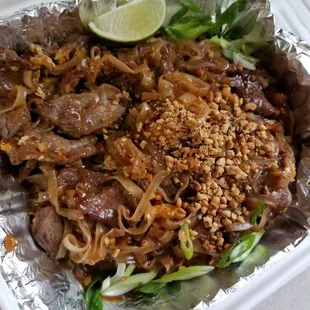 Beef padthai