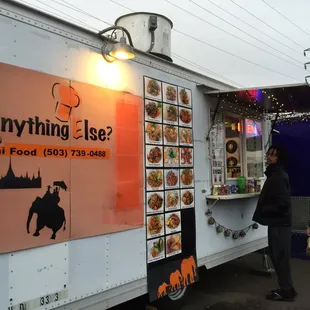 Front of the food cart