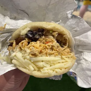 Chicken arepa