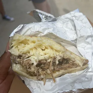 Beef arepas