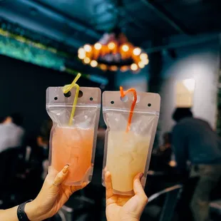 white peach &amp; lychee signature cocktail