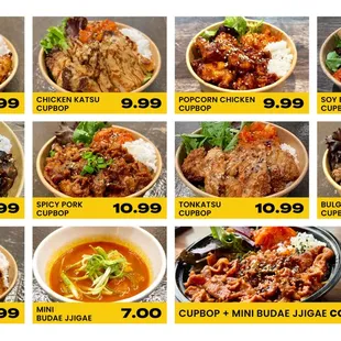 New menu &amp; new price~
