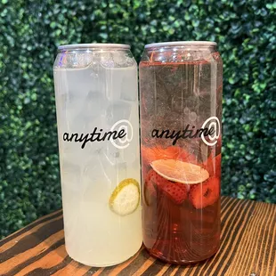 lemonade and strawberry lemonade