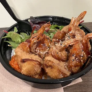 Fried Shrimp Cup-bop