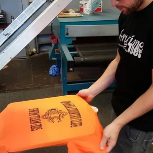 No minimum on custom shirt orders.