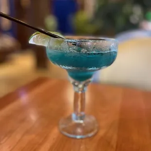 Orange and Blue Curaçao Margarita