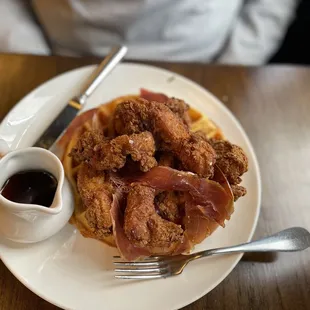 Spanish Fried Chicken &amp; Cornmeal Waffle