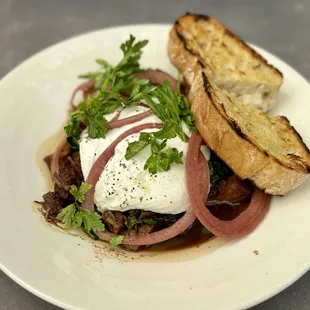 stout-braised beef brisket hash