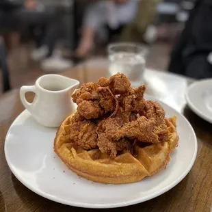 Spanish Fried Chicken &amp; Cornmeal Waffle