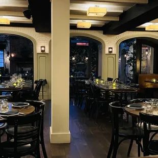 Inside dining area