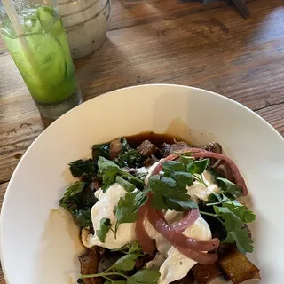 stout-braised beef brisket hash