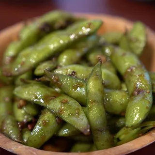 Spicy Garlic Edamame