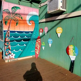 Photo Ops Area (05/21/23). @AokiShaveIce #Haleiwa #NorthShore #Hawaii #ShaveIce