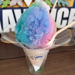a colorful ice cream