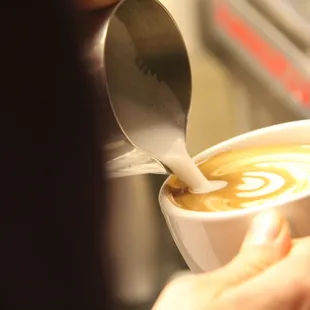 Latte Art: the barista's stamp of approval.