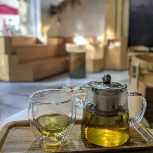 Hot yerba tea...for here ^⁠_⁠^