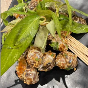 Ốc hương is a traditional Vietnamese snail dish.