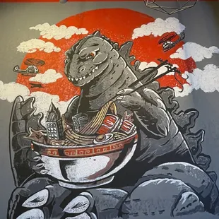 Godzilla needs to eat too!