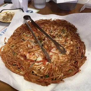 Seafood pancake