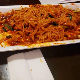 Stir Fried Squid Noodles