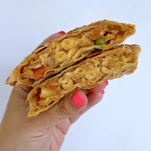 Chicken Macaroni Empanada | $4.95 (warmed up in air fryer)