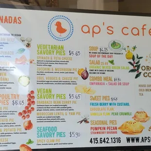 Menu board