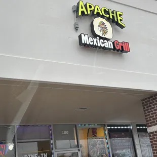 the front of the restaurant