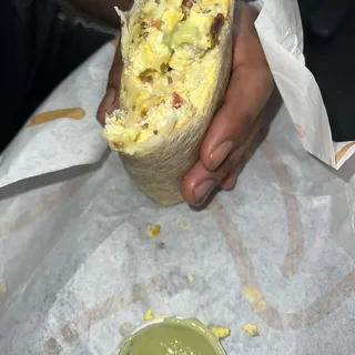 Breakfast Meat Burrito