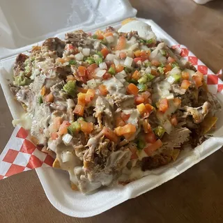 Apache Nachos with Meat