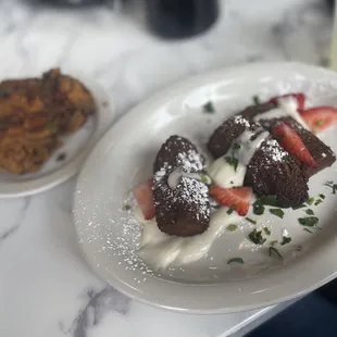 French Toast with a side of boneless chicken breast