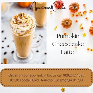 Pumpkin Cheesecake Latte