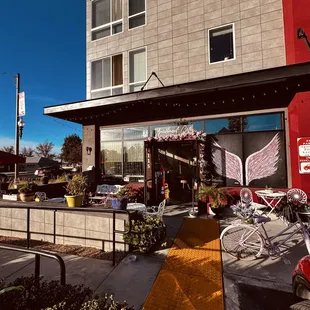 outside