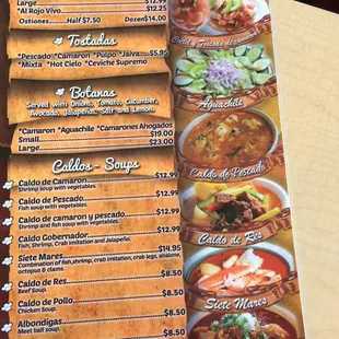 Cocktails, soups etc!!!