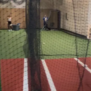Batting cages open for hitting or glove work