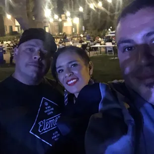 On the dance floor, but we still had to stop and take a pic