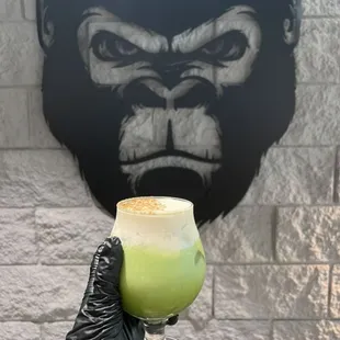 Matcha pumpkin cold brew #seasonal #fall2024