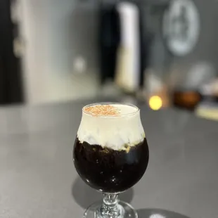 Maple pumpkin cold brew #seasonal #fall2024