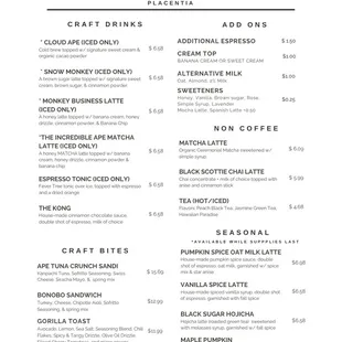 Current menu 9/26/24