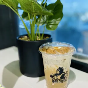 Monkey Business - banana foam on top and hint of cinnamon made it beautiful