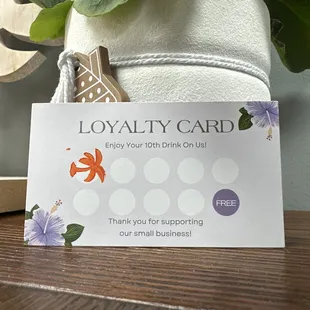 New loyalty cards!